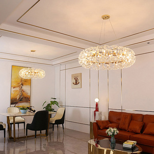 Đèn thả trang trí nhà cửa kiểu bồ công anh hiện đại đơn giản mới năm 2024, đèn chùm pha lê G9 cho quán bar - Product Image 3