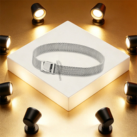 Nouveau Bracelet à Fermoir Carré en Argent 925, Collection 2026, pour Femme, Idéal pour la Création de Bijoux DIY, Port Quotidien, Cadeaux de Fête et de Rendez-vous, Vente en Gros de Bijoux de Luxe