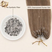 Extensions de cheveux humains OEM/avec micro-anneaux pré-collés, qualité 12A, vierges européennes brutes, double tirage, ondulation naturelle, tissage machine, vente en gros