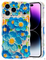 Coque pour iPhone 18 Pro Max, motif floral coloré style peinture à l'huile, compatible avec iPhone 17, 16, 15, 14, 13 Pro Max, compatible avec la charge sans fil
