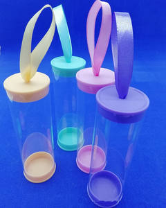 Tube de rangement de peinture portable cylindre en plastique PVC <span class=keywords><strong>pour</strong></span> fournitures d'artiste, emballage de tube transparent de ramassage de balle de tennis - Product Image 3