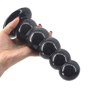 FAAK 5 Beads Anal Plug with Suction Cup Dildo Sex <b>Toys</b> <b>for</b> Women <b>Men</b> Butt Plug Sex <b>Toys</b> Flexible - Product Image 1