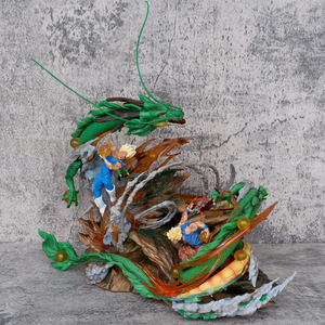 Mới đến GK rồng bóng Z Hành động Hình LS thiên đường và trái đất chiến đấu cảnh kích thước lớn shenron Goku <span class=keywords><strong>VS</strong></span> Vegeta mô hình đồ chơi - Product Image 3