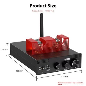 Amplificateur de puissance à tubes hybrides 320W 2 canaux Préampli à tubes avec amplificateur de puissance à transistors Fever <span class=keywords><strong>Audio</strong></span> Amplificateur <span class=keywords><strong>DAC</strong></span> Système HiFi - Product Image 2