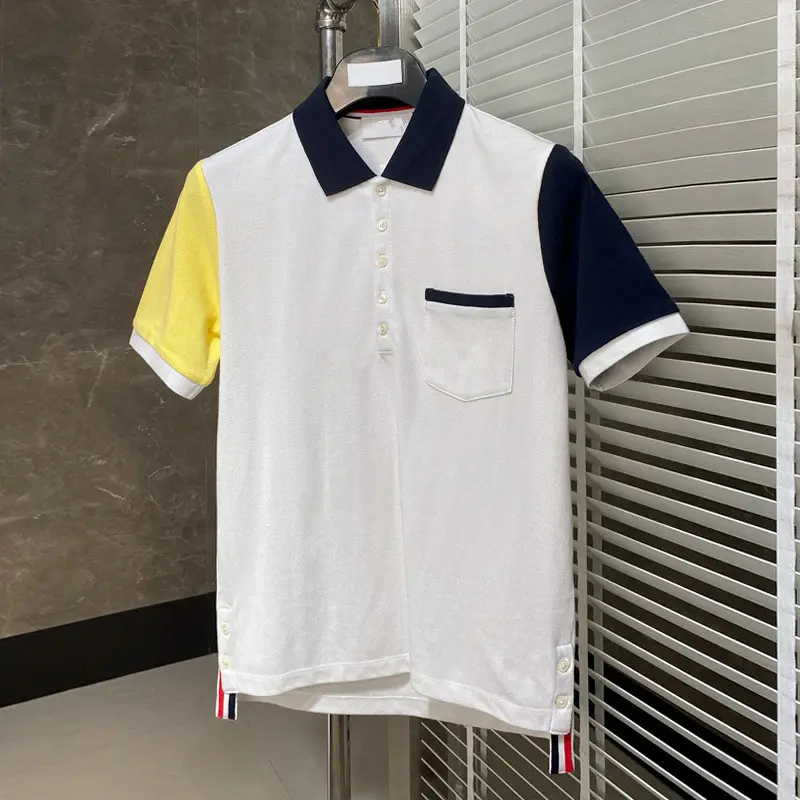 ファッションポケットメンズポロシャツTシャツ高品質Tシャツコトン中国輸入Tシャツ