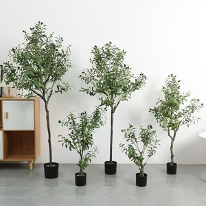 Cây nhân tạo ô liu cây nhân tạo cây nhân tạo trong nhà ngoài trời trang trí chậu cây - Product Image 1