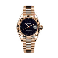 Montre mécanique avec logo personnalisable, mouvement NH35, plusieurs options de bracelet, une montre-bracelet haut de gamme pour homme
