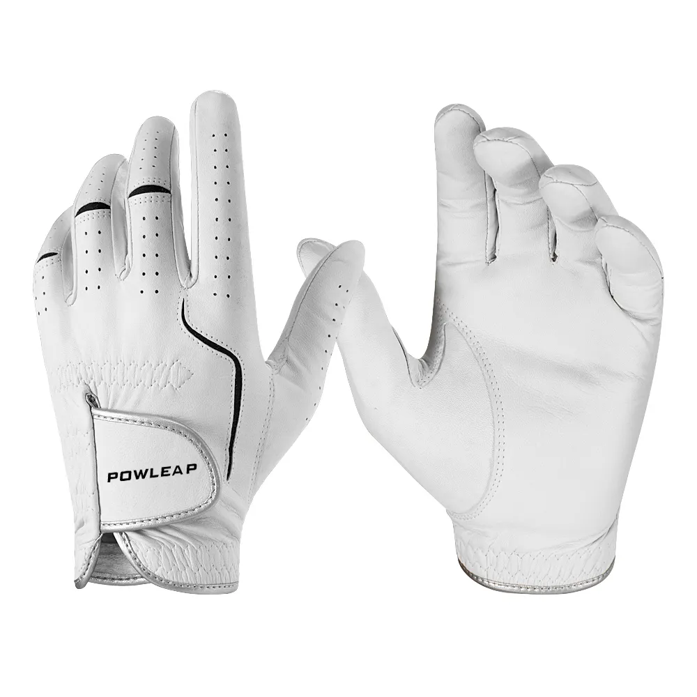 Gants de Golf en cuir Cabretta de haute qualité, colorés et personnalisés, gants de Golf respirants pour la main gauche