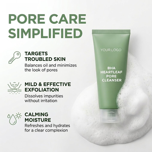 Gel Limpiador Profundo de Poros con Quercetinol y BHA, Limpiador Facial con Ácido Salicílico, Eliminación de Puntos Negros, Ácido Hialurónico, Doble Limpieza a Base de Plantas - Product Image 3