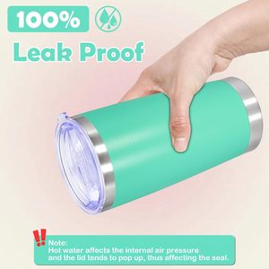 20oz Stainless Steel Tumbler Cup with Durable Powder Coating <b>Double</b> <b>Wall</b> Vacuum Insulated Travel <b>Mug</b> for Party Coffee Beverages - Product Image 6