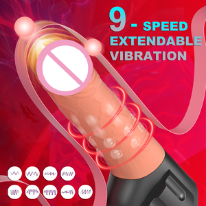 Automatischer Teleskop-Rotations-Maschinengewehr-<span class=keywords><strong>Dildo</strong></span>-Vibrator für Frauen, wiederaufladbar, starke Vibration, 100 % wasserdicht, leise, weiches TPE - Product Image 4
