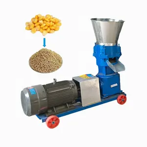 Manual feed pellet machine price cheap small animal fish feed pellet mill feed processing machines pellet making farm