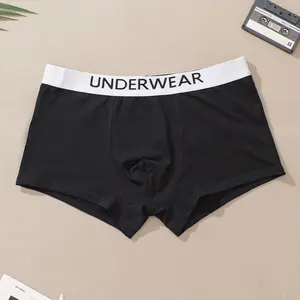 Wholesale Factory Price Men's Fitness Underpants Stretch Cotton Elastic Band Breathable Men's Underwear