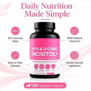 Commande en gros de capsules de Myo & <span class=keywords><strong>D</strong></span>-Chiro Inositol sous marque privée - Soutien à l'équilibre hormonal avec folate et <span class=keywords><strong>vitamine</strong></span> <span class=keywords><strong>D</strong></span> - Pilules hormonales féminines - Product Image 3