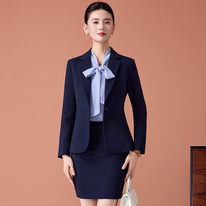 ชุดสูทผู้หญิงเกรดสูง, ฤดูใบไม้ร่วงฤดูหนาวแจ็คเก็ตสมอเรือสำหรับผู้หญิงชุดเล็กๆน้อยๆชุดอาชีวศึกษา - Product Image 2