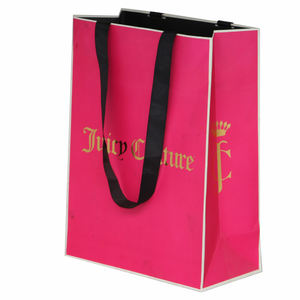 กระเป๋าใส่สินค้ากระดาษสีชมพูกว้างเหนือธรรมชาติสีโรสโกลด์ถุงใส่ของขวัญตามสั่ง - Product Image 5