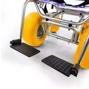 Fauteuil roulant de plage compact KSM-SW2 Ocean Walk, étanche, en aluminium et acier inoxydable, repose-pieds réglable, certifié CE pour personnes âgées - Product Image 3