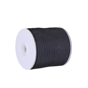 Cuerda paracord de poliéster para acampada y <span class=keywords><strong>escalada</strong></span>, cuerda negra de moda de 4mm y 9 núcleos para exteriores - Product Image 3