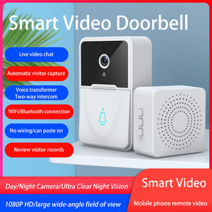 Cloches de porte avec caméra Vidéophone Appartements Homekit Sonnette de porte Appartements Wifi Sonnette de porte avec carillon - Product Image 2
