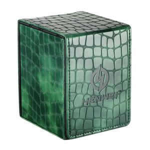 Étui de luxe en cuir PU vert avec motif Kirin en relief et ouverture papillon pour rangement de plus de 100 cartes de collection - Product Image 2