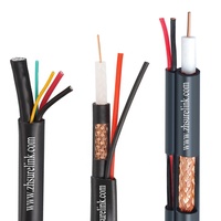 Câble de caméra KX6 KX6+2C, câble coaxial vert, caméra CCTV CATV, 100m 300m 500m pour le Maroc, l'Algérie, Kx6