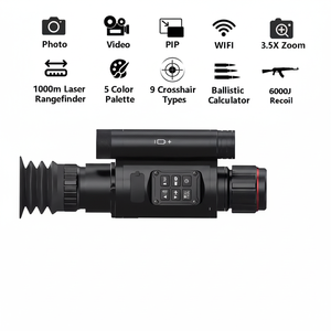 กล้องส่องกลางคืน GOYOJO ของแท้จากโรงงาน พร้อมเครื่องวัดระยะ 1000 ม. แบบตาเดียว สำหรับล่าสัตว์ เชื่อมต่อ Wi-Fi จุดแดง 850/940um IR กำลังขยาย 4 เท่า - Product Image 2