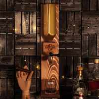 Distributeur d'alcool mural en bois JUNJI