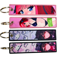 Portefeuille de sécurité Kawaii personnalisé Accessoires Porte-clés Jettags Broderie Japon Anime Jet Tag Porte-clés