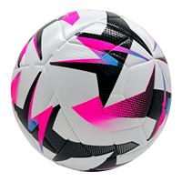 Ballon de football en PU à rayures de style classique européen, couleurs vintage assorties, pour l'entraînement et la collection