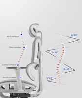 Accoudoir 3D moderne de luxe série haut de gamme réglable dossier haut pleine maille tournante chaise de bureau ergonomique exécutive Base en acier