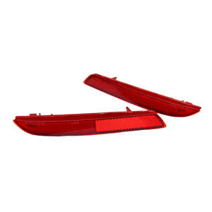 Lente Reflectora Trasera para Honda CRV 33505-SLJ-013 33555-SLJ-013, Rectangular, Plana, ABS, Instalación con Clic, LED 5050 - Product Image 1