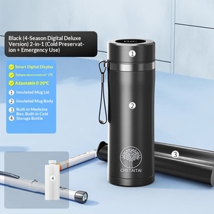 Insulinekoelkast Draagbare oplaadbare koelkast voor thuisgebruik in de auto Roestvrij staal Vacuüm geïsoleerde minikoelkast voor medicijnen - Product Image 6