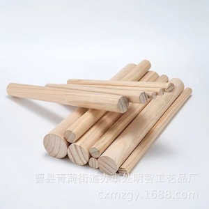 ไม้กลมทำจากไม้สน สีธรรมชาติ วัสดุงานฝีมือ อุปกรณ์ DIY ความยาวหลากหลาย - Product Image 4