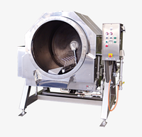 Machine de cuisson industrielle à tambour rotatif 300L-500L en acier inoxydable, machine automatique pour riz frit pour usine alimentaire
