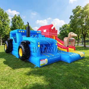 WINSUN - Parque de Diversiones Inflable para Camiones y Granjas, Castillo Inflable, Trampolín Inflable - Product Image 1