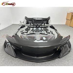 Kit de Carrocería de Fibra de Carbono Seca de Alta Calidad Estilo 600LT con Capó de Escape y Alerón para <span class=keywords><strong>Mclaren</strong></span> 540C 570S - Product Image 4