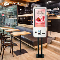 Terminal de kiosque de paiement de commande à écran tactile interactif en libre-service pour restaurant
