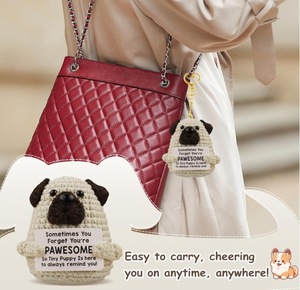 Crochet năng lượng tích cực thẻ đan hỗ trợ cảm xúc dễ thương Crochet động vật dệt kim tích cực con chó búp bê cho thai sản đồ chơi tốt nhất cho - Product Image 6