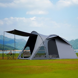 <span class=keywords><strong>Tente</strong></span> <span class=keywords><strong>familiale</strong></span> à ouverture rapide, imperméable, coupe-vent, portable, pliable, facile à monter, grande capacité, en tissu Oxford, deux chambres - Product Image 6