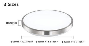 Công nghệ mới 5.8GHz Radar cảm biến chuyển động Pop Đèn trần tự động 60S nhôm 36W thông số tùy chỉnh - Product Image 3