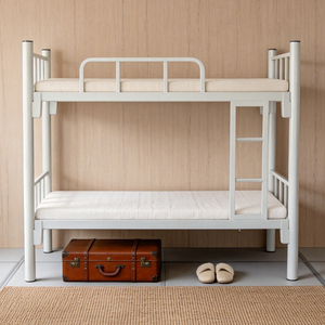 Cama litera metálica industrial que ahorra espacio con nueva tecnología ecológica para campamentos de estudiantes y hostales - Product Image 1
