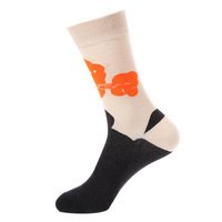 Vente en gros de mode coloré Funky Unique Animal Food Cartoon Chaussettes Hommes Unisex Trendy Novelty Cotton Crew Chaussettes