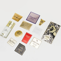 Parfum d'étiquette en métal avec logo personnalisé Étiquette en relief 3d de bouteille d'impression de haute qualité