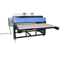 Imprimante à plat pneumatique semi-automatique double face grande presse à mousse Machine de sublimation nouvelle plaque de transfert de chaleur de cylindre d'air