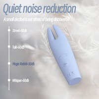 Neuer Kaninchen-Massagevibrator Dildo Weibliche Masturbation Klitoris-Stimulation Gleitende Frequenzen Wasserdichter Vibrator
