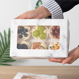 Bán Sỉ Hộp Bánh Cupcake Cửa Sổ Trong Suốt Màu Trắng Trong Suốt 4 6 12 24 Lỗ Tùy Chỉnh Hộp Bánh Nướng Xốp Hộp Quà Tặng Bánh Cupcake Có Cửa Sổ - Product Image 5