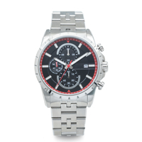 Reloj Cronógrafo Automático de Acero Inoxidable con Movimiento Japonés y Diseño de Logotipo Personalizado para Hombre