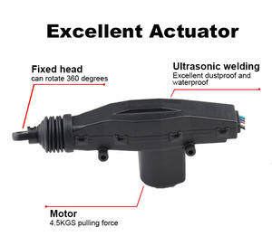 Thiết Bị Truyền Động Khóa Cửa Trung Tâm Xe Hơi Bán Chạy Hệ Thống Khóa Trung Tâm Động Cơ Chính DC 12V 2/5 - Product Image 3