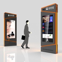 Pantalla LCD para Exteriores de 55 Pulgadas, Resistente a la Intemperie, para Paradas de Autobús, Señalización Digital, Pantalla Publicitaria, Tótem Digital Android