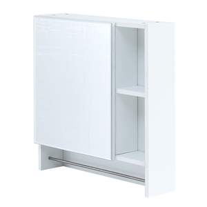 DB Wall-Mounted <b>Bathroom</b> Mirror Cabinet Rectangle Medicine Cabinet with <b>Shelves</b> and <b>Towel</b> Rack Over-Toilet Storage Solution - Product Image 5